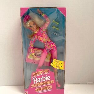 1996 Mattel "Workin' Out" Barbie Doll Bendable Limbs Music Cassette Tape #17317
